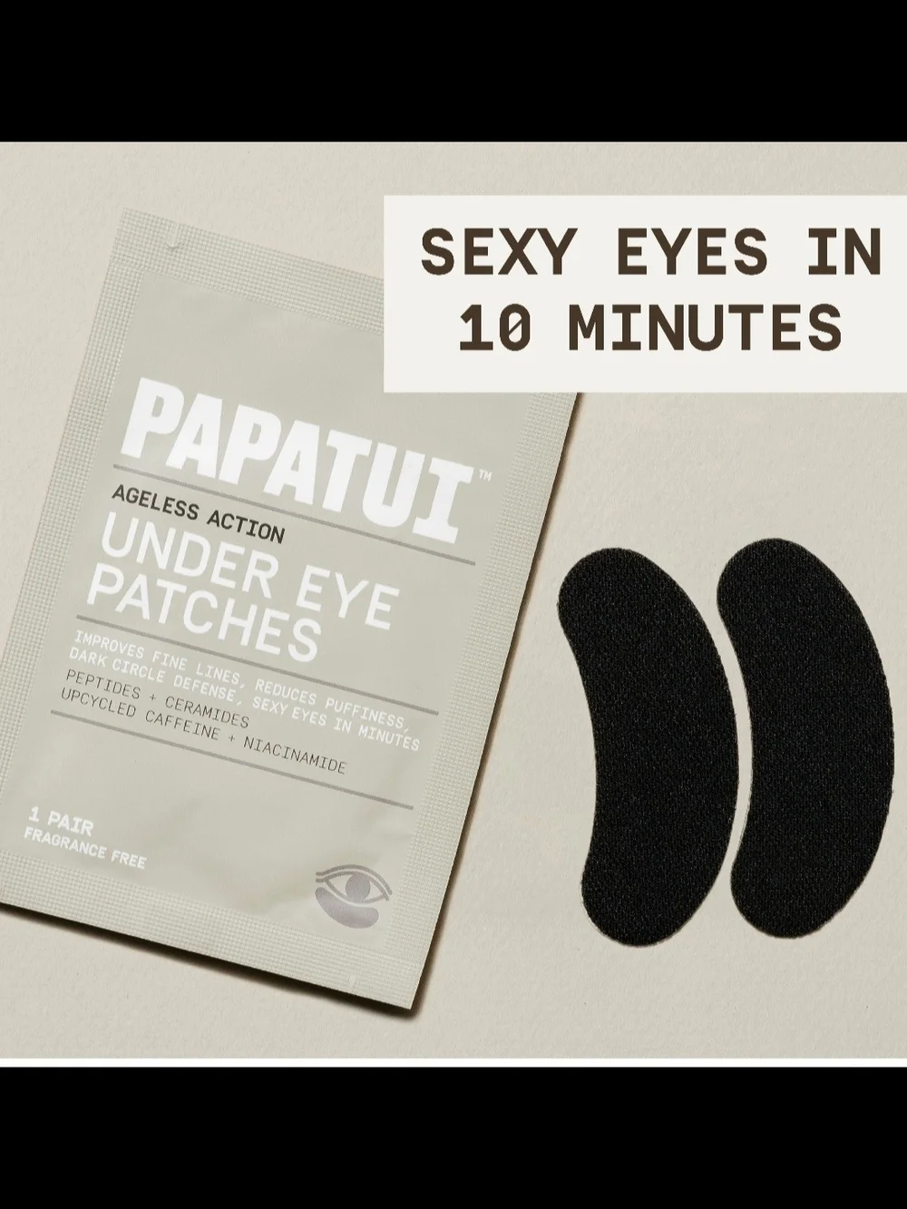 Papatui Ageless Action Under Eye Patches Fragrance Free 6 Pairs Men's Brand New